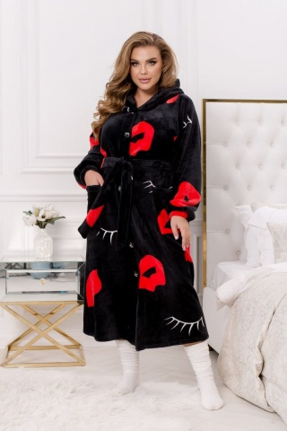 Яскравий жіночий халат на гудзиках ЮР-2486