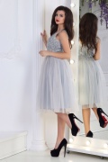 Коктейльна сукня з паєтками МШ-940 мініатюра 2