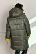 Довга зимова куртка жіноча РА-8-328 мініатюра 2