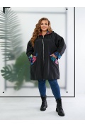 Жіноча куртка вітрівка на флісі ДМ-1381-2 мініатюра 3