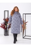 Зимова довга куртка - пальто ЕЛ-474-2 мініатюра 4