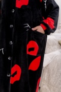 Яскравий жіночий халат на гудзиках ЮР-2486 мініатюра 3