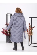 Зимова довга куртка - пальто ЕЛ-474-2 мініатюра 5