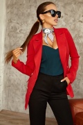 Червоний жіночий піджак МШ-048-1 мініатюра 1