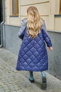 Комбіноване жіноче пальто ЮР-2413-6 мініатюра 2