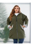 Жіноча куртка вітрівка на флісі ДМ-1381 мініатюра 1