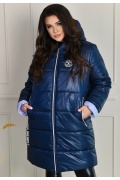 Довга зимова куртка жіноча РА-8-328-1 мініатюра 1