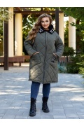 Жіноче зимове пальто ДМ-1390-1 мініатюра 2
