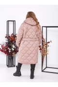 Зимова довга куртка - пальто ЕЛ-474 мініатюра 4