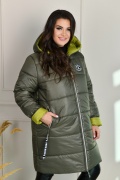 Довга зимова куртка жіноча РА-8-328 мініатюра 1