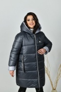 Довга зимова куртка жіноча РА-8-328-4 мініатюра 2