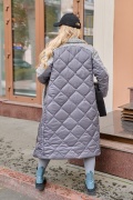 Комбіноване жіноче пальто ЮР-2413-4 мініатюра 3
