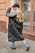 Комбіноване жіноче пальто ЮР-2413-5 мініатюра 3