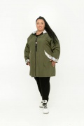 Жіноча куртка вітрівка на флісі ДМ-1381 мініатюра 4