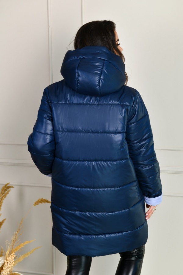 Довга зимова куртка жіноча РА-8-328-1 фото 3