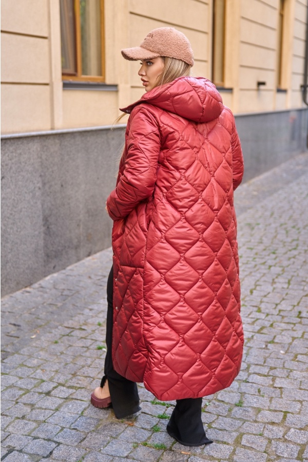 Довге зимове пальто ЮР-2412-3 фото 2