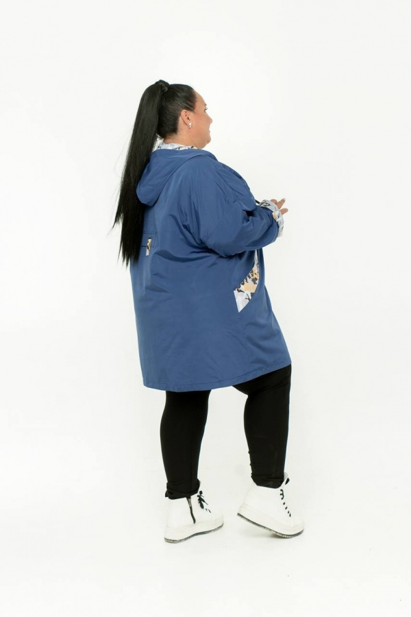Жіноча куртка вітрівка на флісі ДМ-1381-1 фото 6