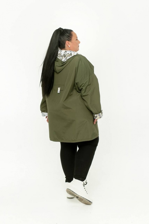 Жіноча куртка вітрівка на флісі ДМ-1381 фото 5