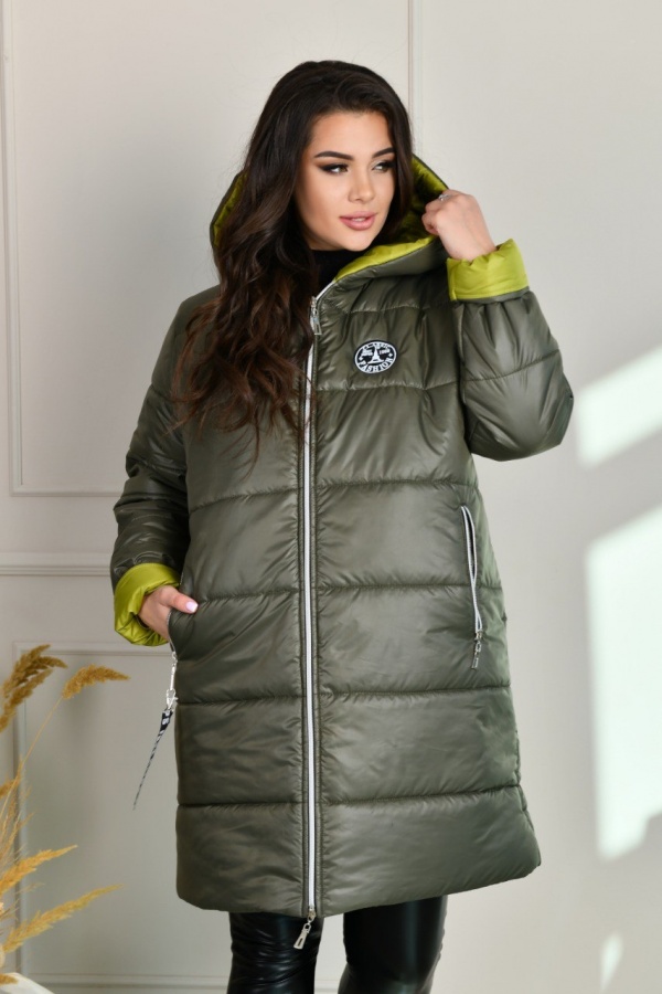Довга зимова куртка жіноча РА-8-328 фото 4
