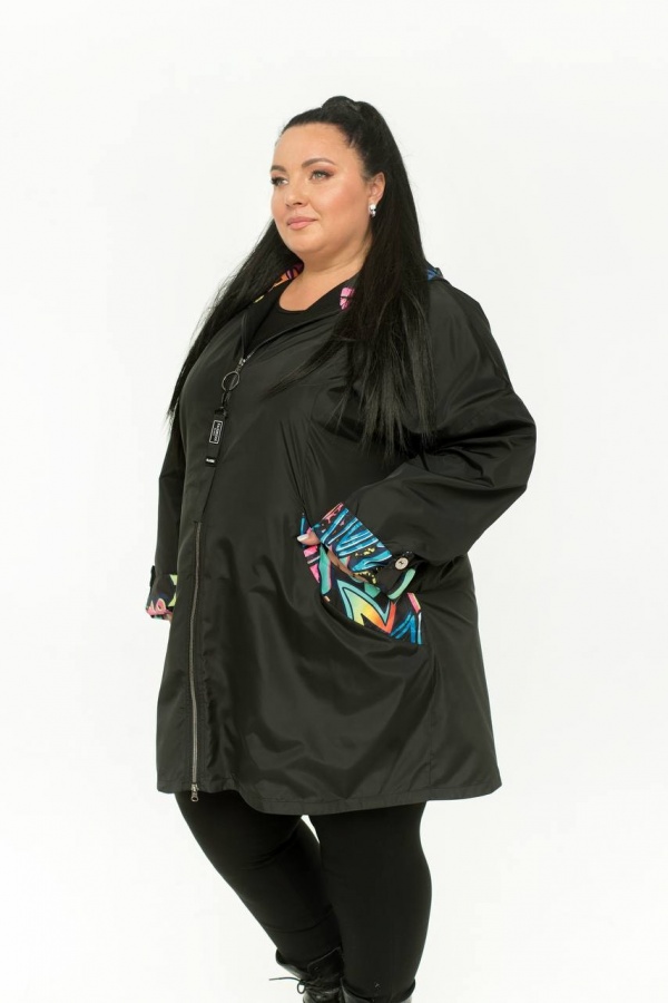 Жіноча куртка вітрівка на флісі ДМ-1381-2 фото 6