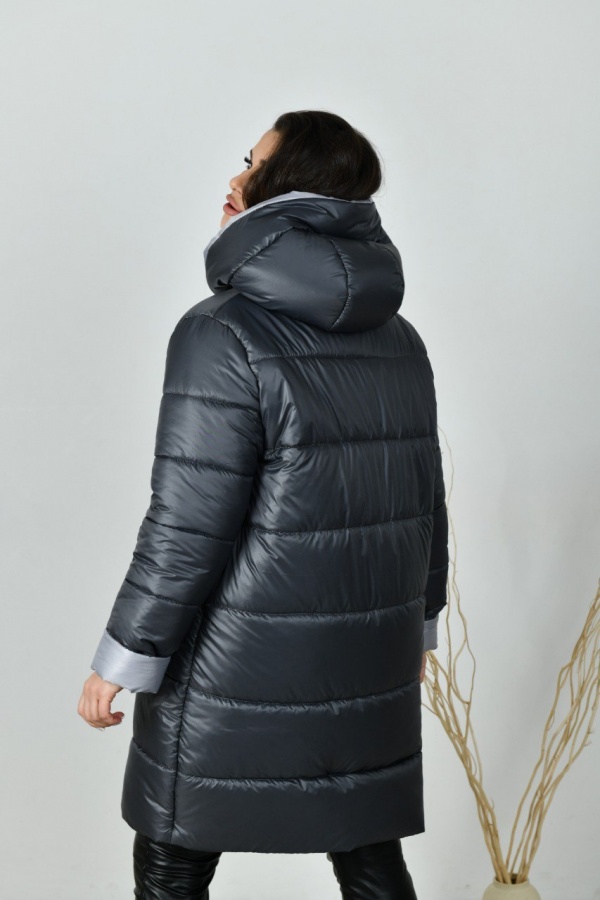 Довга зимова куртка жіноча РА-8-328-4 фото 4