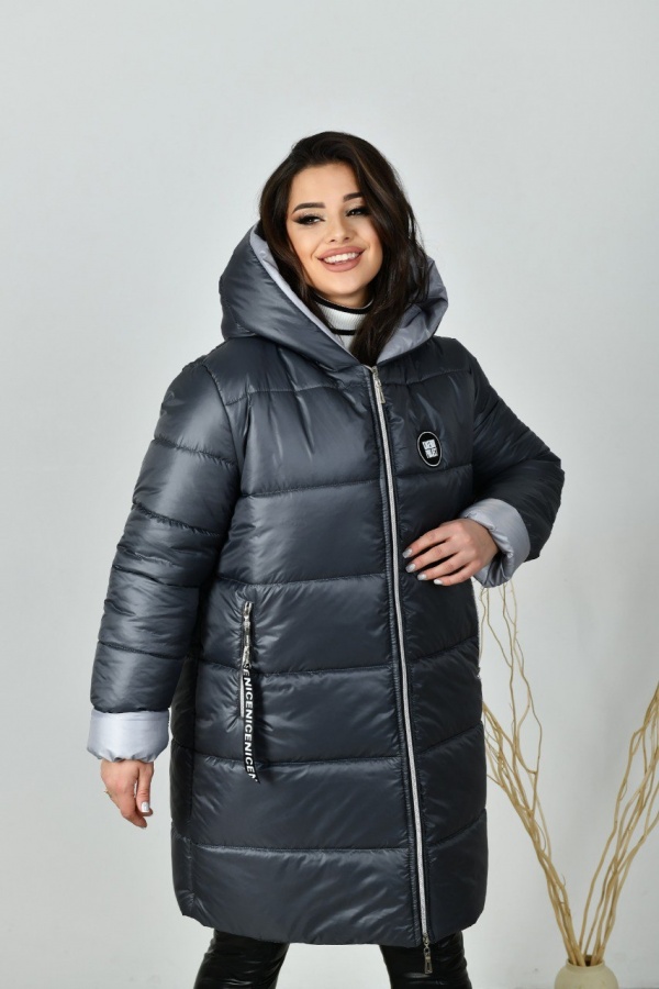 Довга зимова куртка жіноча РА-8-328-4 фото 2