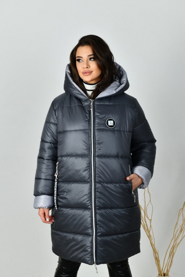 Довга зимова куртка жіноча РА-8-328-4 фото 1