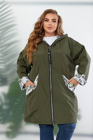 Жіноча куртка вітрівка на флісі ДМ-1381