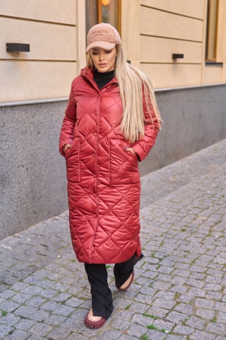 Довге зимове пальто ЮР-2412-3